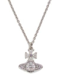 Vivienne Westwood - Mila Orb Pavé Necklace - Lyst
