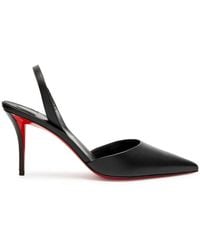Christian Louboutin - Apostropha 80 Leather Slingback Pumps - Lyst