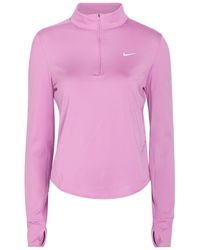 Nike - Swift Dri-Fit Uv Half-Zip Stretch-Jersey Running Top - Lyst