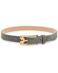 Victoria Beckham - Pin-Buckle Suede Belt - Lyst
