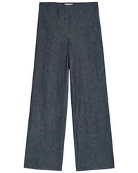 Vince - Colette Wide-Leg Chambray Trousers - Lyst