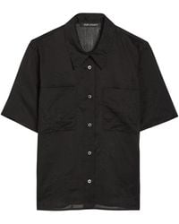 Our Legacy - X-Ray Embroidered Semi-Sheer Chiffon Shirt - Lyst