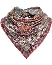 Rabanne - Pixel Printed Chainmail Scarf - Lyst