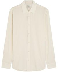 Saint Laurent - Pinstriped Cotton Shirt - Lyst