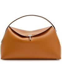 TOTEME - T-Lock Grained Leather Top Handle Bag - Lyst