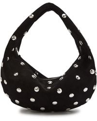 KHAITE - Olivia Medium Studded Suede Top Handle Bag - Lyst
