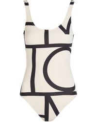 TOTEME - Logo-Monogrammed Swimsuit - Lyst