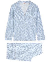 Eberjey - Gisele Printed Jersey Pyjama Set - Lyst