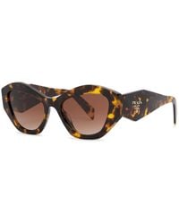 Prada - Cat-Eye Sunglasses, Designer-Engraved Graduated Lenses, Designer-Stamped Arms, 100% Uv Protection - Lyst