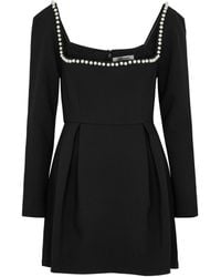 Odd Muse - Ultimate Muse Embellished Stretch-Crepe Mini Dress - Lyst