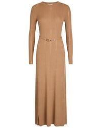 Gabriela Hearst - Imagene Belted Wool Midi Dress - Lyst
