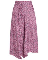 Isabel Marant - Cacia Floral-Print Woven Midi Skirt - Lyst
