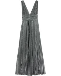 Dolce & Gabbana - Sequin-Embellished Pleated Lamé Gown - Lyst