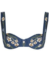 Agua Bendita - Zucchini Laguna Floral Underwired Bikini Top - Lyst