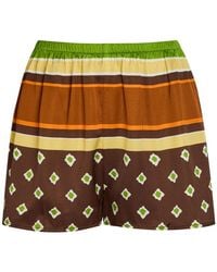 Faithfull the Brand - Tia Patterned Satin Shorts - Lyst