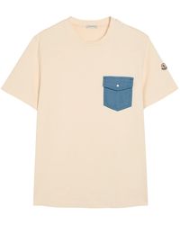 Moncler - Patch-Pocket Cotton T-Shirt - Lyst