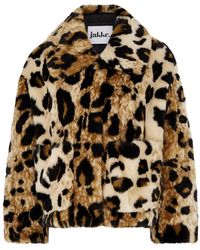 Jakke Traci Pink Faux Fur Coat | Lyst