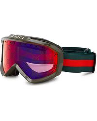 Gucci - gg-monogrammed Mirrored Ski goggles - Lyst
