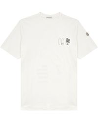 Moncler - Surf Logo-Print Cotton T-Shirt - Lyst