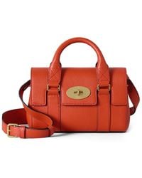 Mulberry - Bayswater Heritage Mini Grained Leather Cross-Body Bag - Lyst