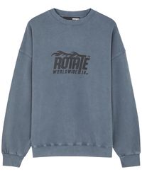 ROTATE SUNDAY - Enzyme Logo-print Cotton Sweatshirt - Lyst