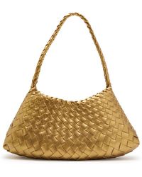 Dragon Diffusion Rosanna Woven Leather Shoulder Bag in Black | Lyst UK