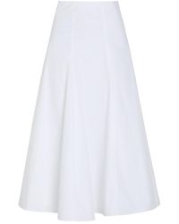 Jacquemus - La Jupe Triangle Cotton-Blend Midi Skirt - Lyst