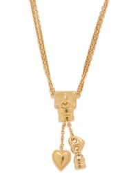 Chloé - The Chloé Mini Paddington Charm Drop Necklace - Lyst