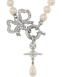 Vivienne Westwood - Rigoberta Crystal-Embellished Faux Pearl Necklace - Lyst