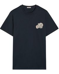 Moncler - Logo-Appliquéd Cotton T-Shirt - Lyst