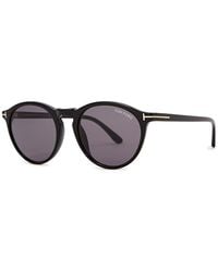 Tom Ford - Round-Frame Sunglasses, Designer-Stamped Lenses, -Tone, 100% Uv Protection - Lyst
