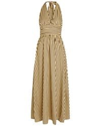 Faithfull the Brand - Lido Striped Cotton Maxi Dress - Lyst