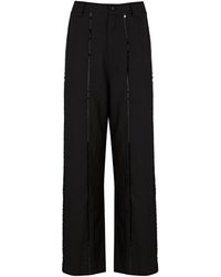 LOVEBIRDS - Sparkle Sequin-embellished Twill Trousers - Lyst