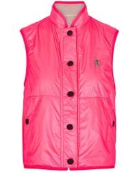 Moncler - Day-namic Reversible Faux Fur And Shell Gilet - Lyst
