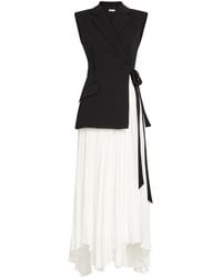 Jonathan Simkhai - Helena Tailored Blazer Crepe Maxi Wrap Dress - Lyst