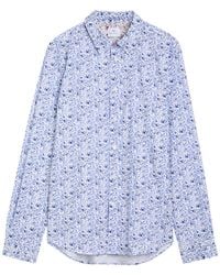 Paul Smith - Patterned Tailored Fit Stretch-Cotton Shirt - Lyst