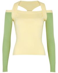 GIMAGUAS - Latte Cut-out Knitted Jumper - Lyst