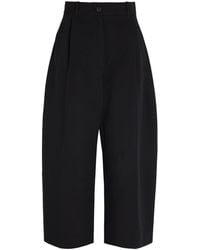 Studio Nicholson - Barrel-Leg Cotton And Linen-Blend Trousers - Lyst