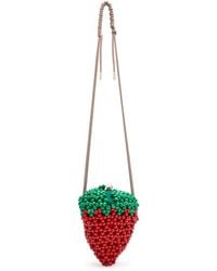ALÉMAIS - Strawberry Mini Bead Cross-Body Bag - Lyst