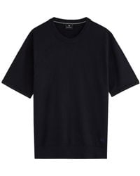 Paul Smith - Logo-Embroidered Cotton-Knit T-Shirt - Lyst