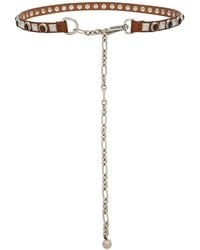 Etro - Embellished Leather Chain Belt - Lyst