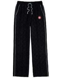 CASABLANCA - Monogram-Jacquard Towelling Cotton-Blend Sweatpants - Lyst