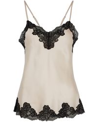 Nk Imode - Morgan Lace-trimmed Silk Camisole - Lyst