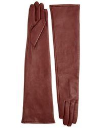 Dents - Mia Leather Long Gloves - Lyst