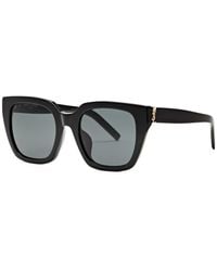 Saint Laurent - Oversized Square-Frame Designer Sunglasses - Lyst