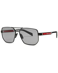 Prada Linea Rossa - Aviator-style Sunglasses - Lyst
