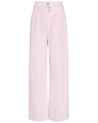 Agolde - X Maria Mcmanus Belted Wide-Leg Jeans - Lyst