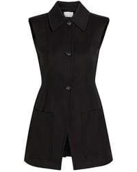 Sportmax - Sleeveless Cotton-Blend Blazer - Lyst