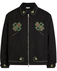 Bode - Lucky Draw Embroidered Twill Jacket - Lyst