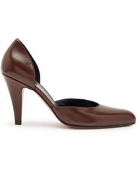 The Row - Ornella D'Orsay 95 Leather Pumps - Lyst
